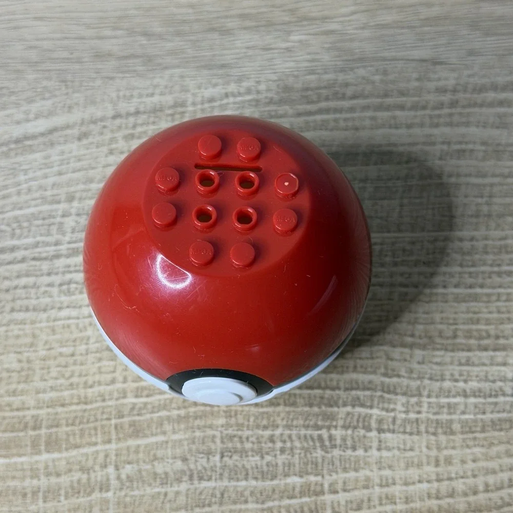 Mega Construx Pokemon Poke Ball Building Replacement Piece Base Only Red White‎
